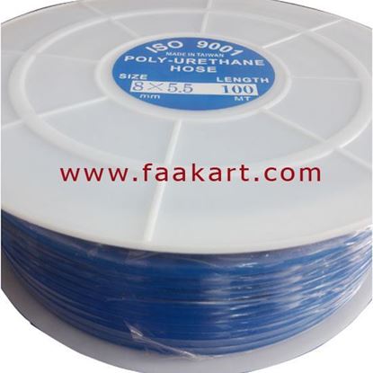 Picture of PU Tube 8X5.5mm-100Mtr Roll - Blue Colour
