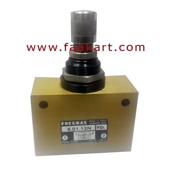 Picture of Flow Control Valve 6.01.12N FDL PNEUMAX - G1/2" Port