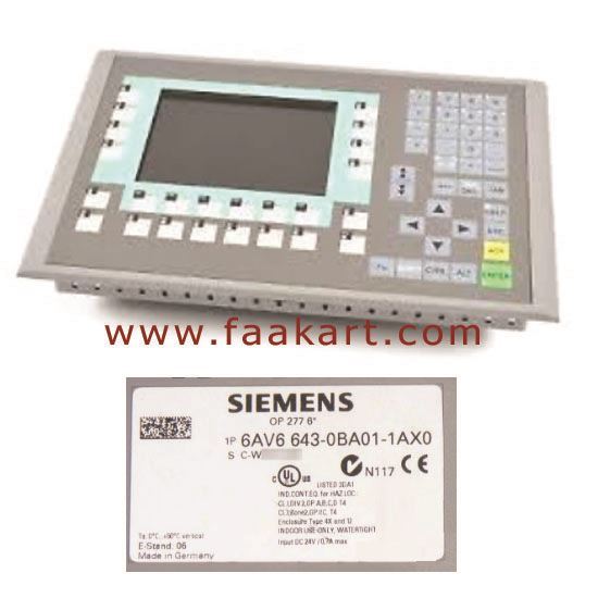 Av 6 1p. 6av6 643-0ba01-1ax0. 6av6643-0ba01-1ax1. 1. Панель оператора Siemens 6av6 643-0ba01-1ax0. Siemens op 277 6.