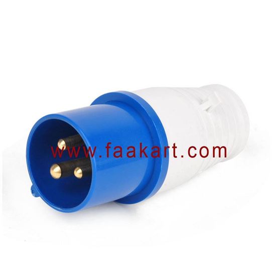 Picture of 3 Pin 16a Industrial Male  Plug