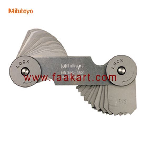 Picture of 186-902 Mitutoyo  Radius Gage Set, 26 Leaves, 0.5mm