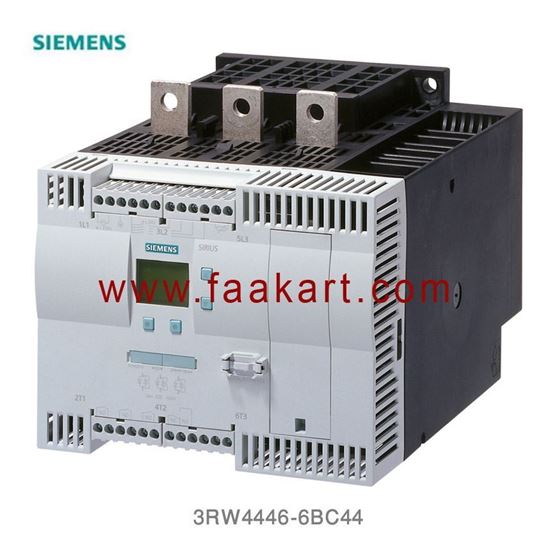 Picture of 3RW4446-6BC44 SIRIUS soft starter 400 V, 40 °C Standard: 356 A, 200 kW