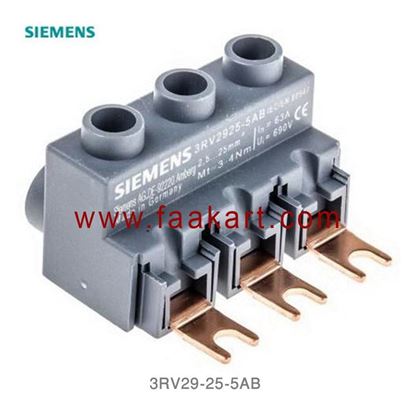 Picture of 3RV29255AB - Siemens 3-phase supply terminal for 3-phase