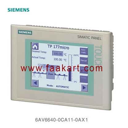 Picture of 6AV6640-0CA11-0AX1 SIMATIC Touch Panel TP 177micro for SIMATIC S7-200 5.7"