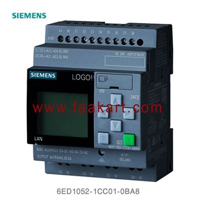 Picture of 6ED1052-1CC01-0BA8  Siemens LOGO! 24CE, logic module