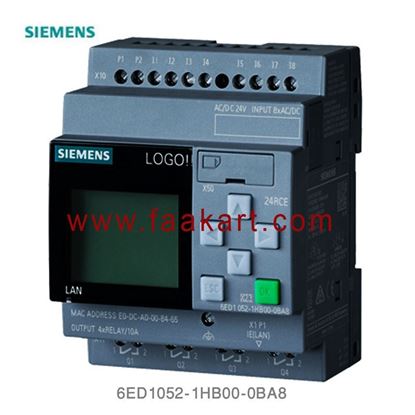 Picture of 6ED1052-1HB00-0BA8 Siemens LOGO! 8 Logic Module