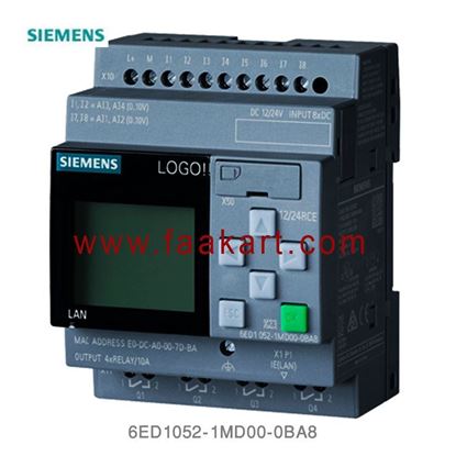 Picture of 6ED1052-1MD00-0BA8 Siemens LOGO! 8 Logic Module
