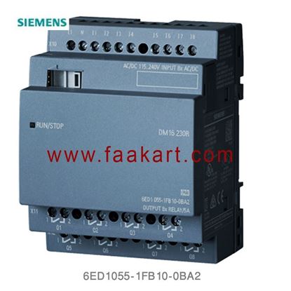 Picture of 6ED1055-1FB10-0BA2 Siemens  LOGO! DM16 230R expansion module