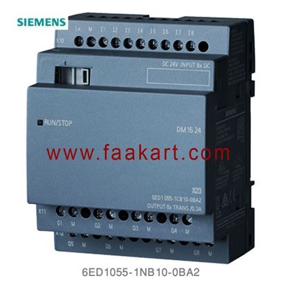 Picture of 6ED1055-1NB10-0BA2 Siemens LOGO! DM16 24R expansion module