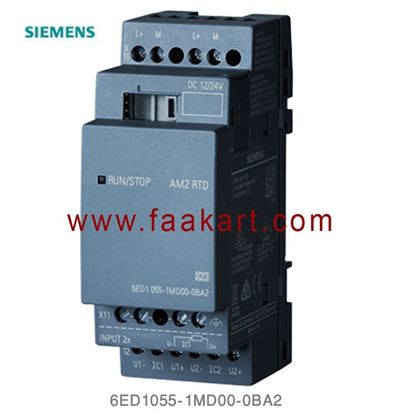 Picture of 6ED1055-1MD00-0BA2 Siemens LOGO! AM2 RTD expansion module