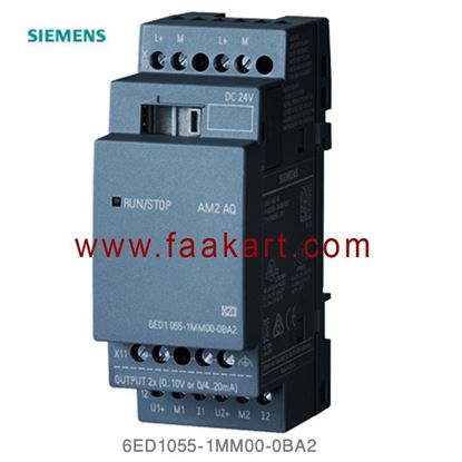 Picture of 6ED1055-1MM00-0BA2 Siemens LOGO! AM2 AQ expansion module,