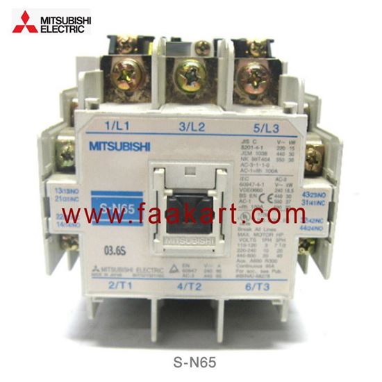 Picture of S-N65 Mitsubishi Magnetic Contractor coil voltage 200-240V, AC, 2NC + 2NO