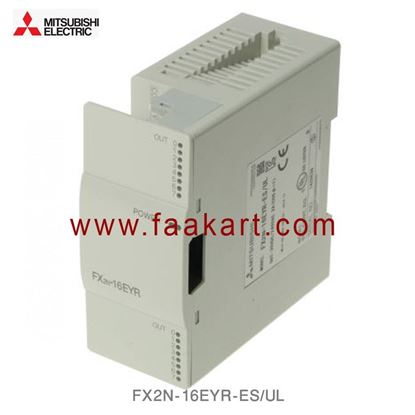 Picture of FX2N-16EYR-ES/UL Mitsubishi FX2N Series PLC I/O Module 16
