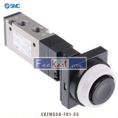 Picture of EVZM550-F01-33 SMC Push Button 5/2 Pneumatic Manual Control Valve