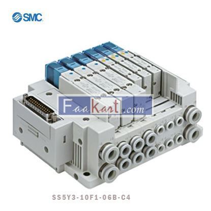 Picture of SS5Y3-10F1-06B-C4 SMC SY3000 series manifold 6 stations 4mm