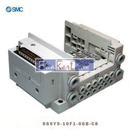 Picture of SS5Y5-10F1-06B-C8 SMC SY5000 series manifold 6 stations 8mm