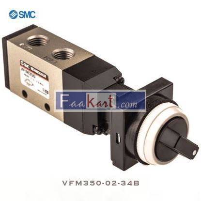 Picture of VFM350-02-34B SMC SMC Twist Selector 5/2 Pneumatic Manual Control Valve VFM300 Series