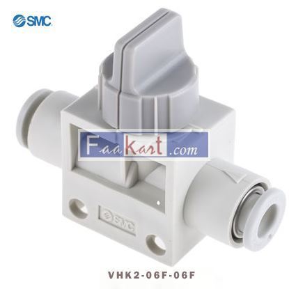 Picture of VHK2-06F-06F SMC Rotary Knob 2/2 Pneumatic Manual Control Valve VHK Series