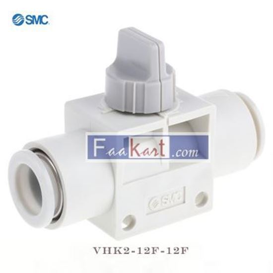 Picture of VHK2-12F-12F SMC Rotary Knob 2/2 Pneumatic Manual Control Valve VHK Series