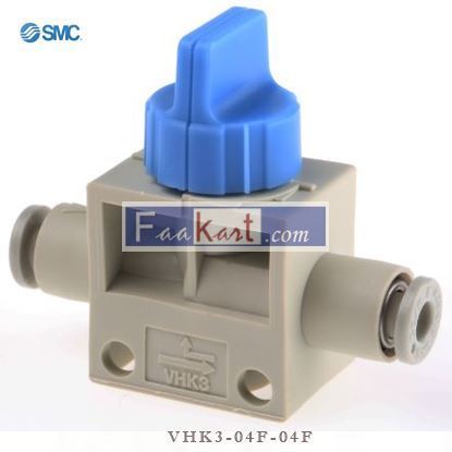 Picture of VHK3-04F-04F SMC Rotary Knob 3/2 Pneumatic Manual Control Valve VHK Series