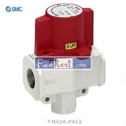 Picture of VHS20-F02A SMC Locking Shut-Off Valve Pneumatic Manual Control Valve VHS20 Series