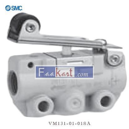 Picture of VM131-01-01SA SMC Roller Lever Pneumatic Manual Control Valve VM100 Series