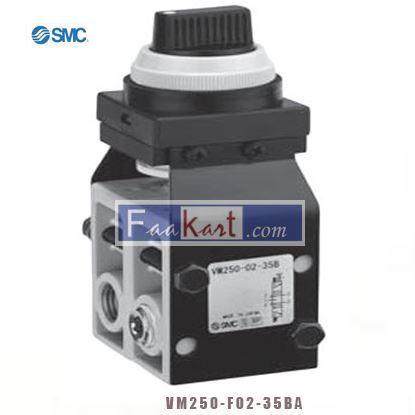 Picture of VM250-F02-35BA SMC Twist Selector (3 Position) Pneumatic Manual Control Valve VM200 Series