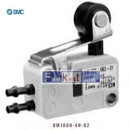 Picture of VM1000-4N-02 SMC Roller Lever 3/2 Pneumatic Manual Control Valve VM1000 Series