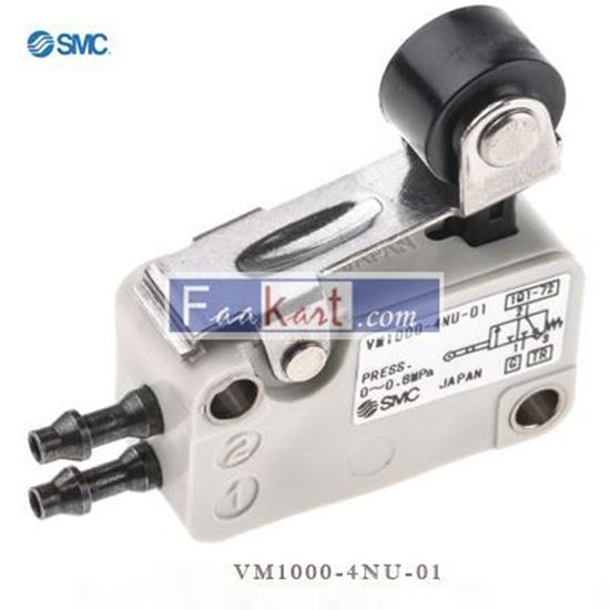 Picture of VM1000-4NU-01 SMC Roller Lever 3/2 Pneumatic Manual Control Valve VM1000 Series