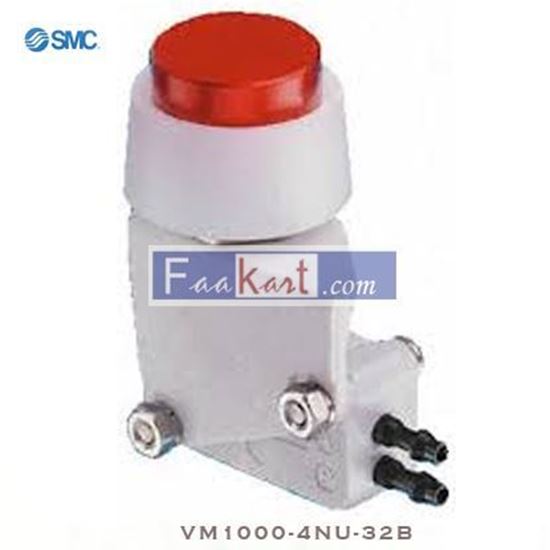 Picture of VM1000-4NU-32B SMC Push Button 3/2 Pneumatic Manual Control Valve VM1000 Series