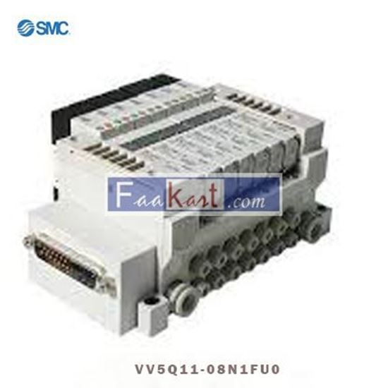Picture of VV5Q11-08N1FU0 SMC Manifold, 1000 series with D-Sub connector (25 pin), 8 station