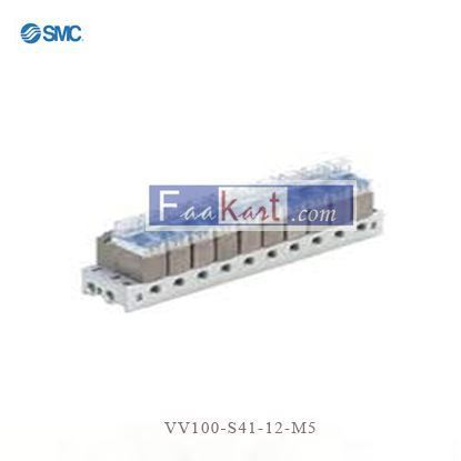 Picture of VV100-S41-12-M5 SMC 12 stations Metric M5 x 0.8 Manifold 0.8 Metric