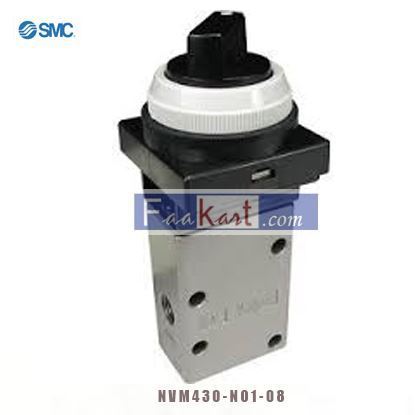 Picture of NVM430-N01-08 SMC Valve; 1/8 in.; NPT; 0 to 1 Mpa; 5 degC; 60 degC; (N)VM400 Series; 0.38 Cv Rat