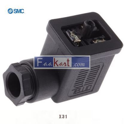 Picture of X31 SMC Pneumatic Solenoid Coil Connector, Connector