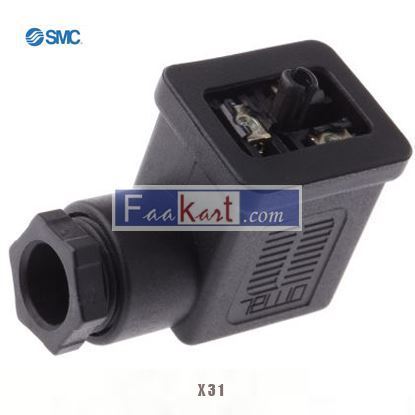 Picture of X31 SMC Pneumatic Solenoid Coil Connector, Connector