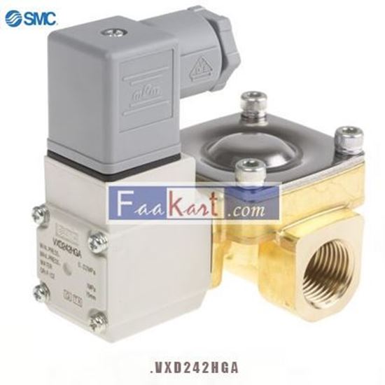 Picture of VXD242HGA SMC Pneumatic Solenoid Valve Solenoid/Pilot/Spring G 1/2 VXD Series