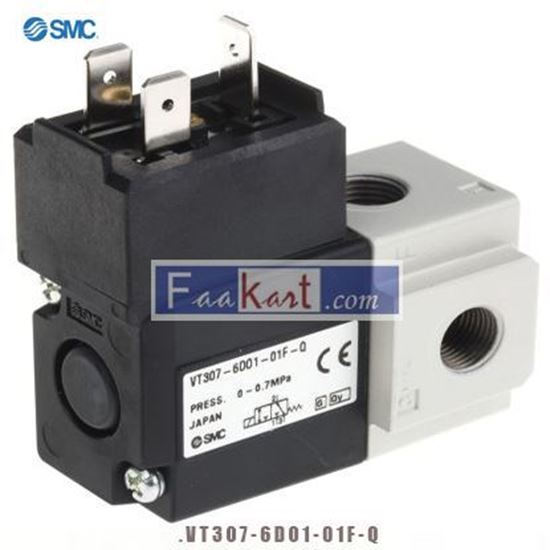 Picture of VT307-6DO1-01F-Q SMC Pneumatic Control Valve Solenoid/Solenoid G 1/8 VT307 Series