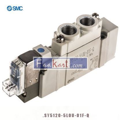 Picture of SY5120-5LOU-01F-Q SMC Pneumatic Control Valve Solenoid/Pilot G 1/8 SY5000 Series