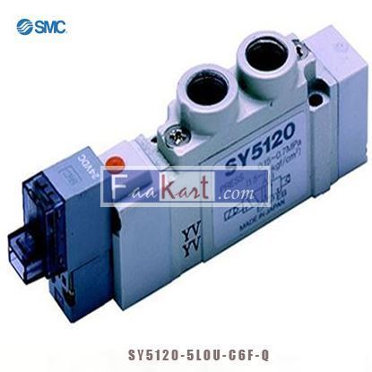 Picture of SY5120-5LOU-C6F-Q SMC Pneumatic Solenoid Valve Solenoid/Pilot G One-touch Fitting 6 mm SY5000 Series