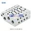 Picture of SS3YJ7-21-04-00F-Q SMC 4 stations G 1/8 Manifold Base 1/8 in G
