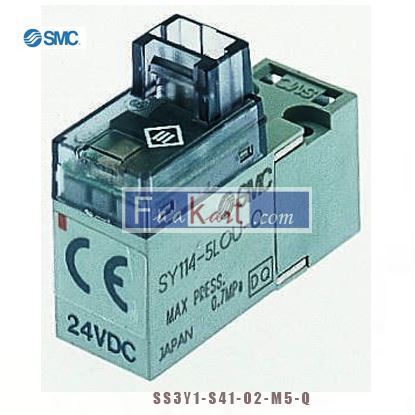 Picture of SS3Y1-S41-02-M5 SMC 2 stations Metric M5 Manifold Base M5 Metric