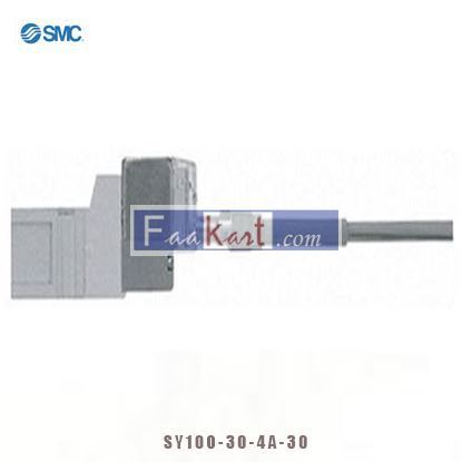 Picture of SY100-30-4A-30 SMC Connector Assembly W/Lead Wire, SY3000