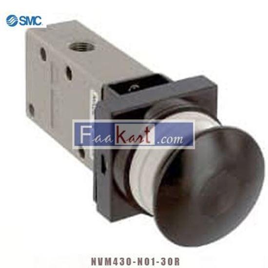 Picture of NVM430-N01-30R SMC Valve; 1/8 in.; NPT; 0 to 1 Mpa; 5 degC; 60 degC; (N)VM400 Series; 0.38 Cv Rat