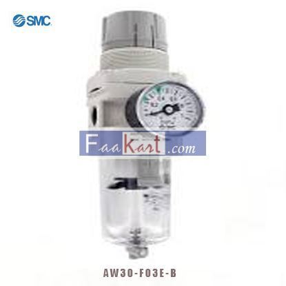 Picture of AW30-F03E-B SMC Filter Regulator, G3/8" w/ Square Gauge