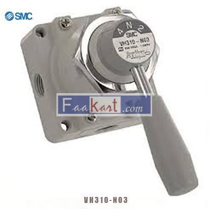 Picture of VH310-N03 SMC Valve; 3/8 in.; 3/8 (Base); Panel Mount; 3 Position Closed Center; NPT; -5 degC