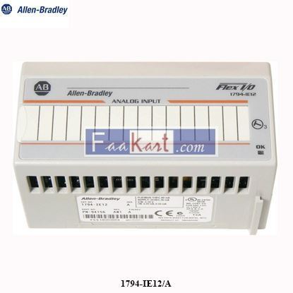 Picture of Allen-Bradley 1794-IE12 I/O Module, 12 Single Ended, Non-Isolated Inputs, 30mA, 24VDC