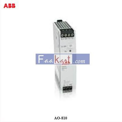 Picture of ABB OUTPUT MODULE; ANALOG, AO-810, DCS PART ABB,3BSE008522RI