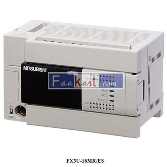 Picture of FX3U-16MR/ES  Mitsubishi FX3U Series Logic Module,