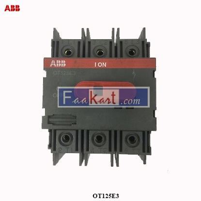 Picture of OT125E3 ABB GENERAL PURPOSE SWITCH (LR58077) 125A 600V, INCLUDING HANDLE & ROD CONNECTOR