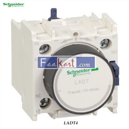 Picture of LADT4  time delay auxiliary contact block